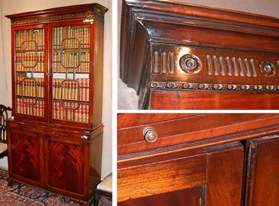 Lot 301 - George III Mahogany Bookcase Cabinet Late 18th...