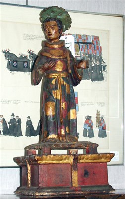 Lot 193A - Continental Carved and Polychromed Wood Santos