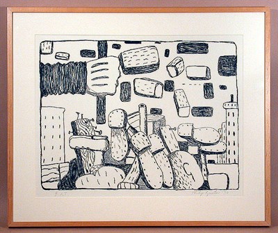 Lot 227 - Philip Guston THE STREET Lithograph, 1970,...