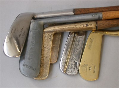 Lot 15 - A Taylor A1 semi flange putter with greenheart...