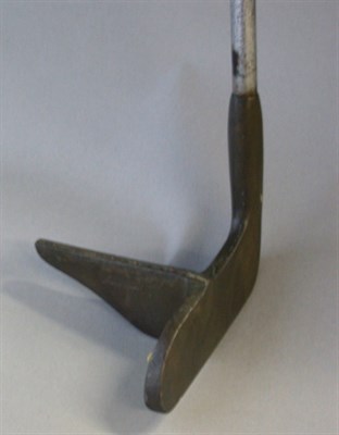 Lot 16 - A Crosby brass T head "direct line" putter...