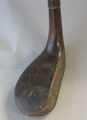 Lot 20 - A W. Hewitt persimmon socket head putter with...