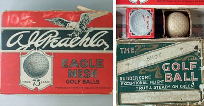 Lot 52 - A Reach Eagle mesh 12 box; a Golf Ball 6 box;...