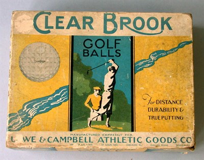 Lot 66 - A Clear Brook 12 ball box.