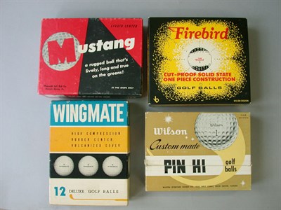 Lot 86 - A boxed dozen Firebird balls; Mustangs; Pin-Hi;...