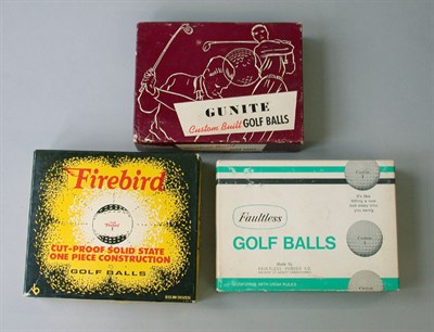 Lot 87 - A boxed dozen Firebird balls; Gunites; and...