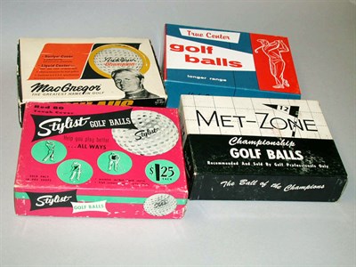 Lot 94 - A boxed dozen True Center balls; a boxed dozen...