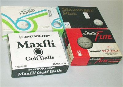 Lot 98 - A boxed dozen Floater balls and a sleeve of...