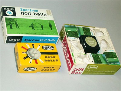 Lot 99 - A dozen Faultless F-100 balls, sleeved, and...