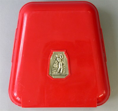 Lot 108 - A dozen mint US True Blue balls with square...