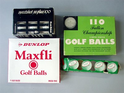 Lot 117 - A Fulton 110 12 box with two sleeves of balls;...