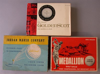 Lot 122 - A Jordan Marsh Co. Gold Comet 12 box with...