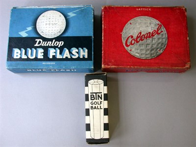 Lot 125 - A Colonel Lattice 12 box; a Dunlop Blue Flash...