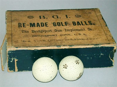 Lot 136 - A BGI remade 12 box with two wrapped balls. (3)