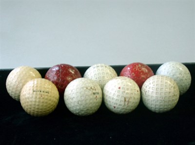 Lot 152 - Nine early square dimples, mostly good. (9)