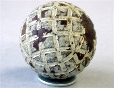 Lot 209 - A wide line mesh gutty, (some oxidation,...