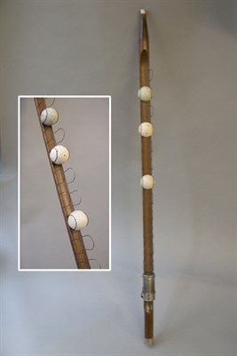 Lot 296 - A rare walking stick/ball carrier, the stained...