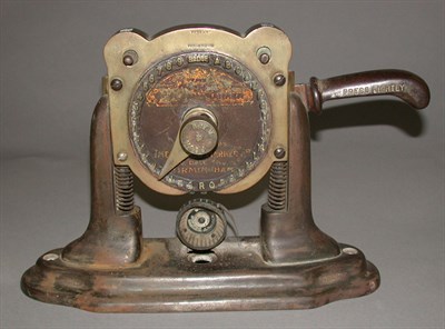 Lot 301 - An Omnes patent ball marker with brass dial on...