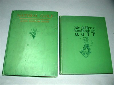 Lot 346 - DUNN J. D.: Natural Golf, New York 1931, 199pp....