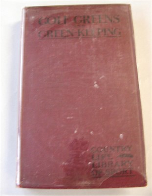 Lot 357 - HUTCHINSON H. G.: Golf Greens and Green...