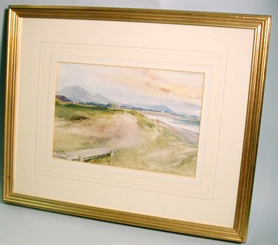 Lot 390 - JOHN BLAIR: Lundin Links, watercolour, signed...