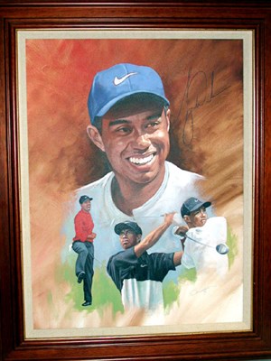 Lot 391 - Tiger Woods by CRAIG CAMPBELL: A composite...