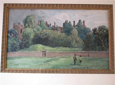 Lot 392 - JOHN SMART: Dirleton Castle, pencil and...