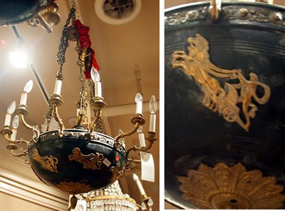 Lot 529 - Empire Style Gilt-Bronze Mounted...