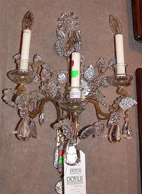 Lot 267 - Pair of Louis XV Style Gilt-Metal and Glass...