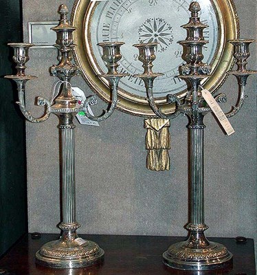 Lot 426 - Pair of Georgian Style Silver Plated...