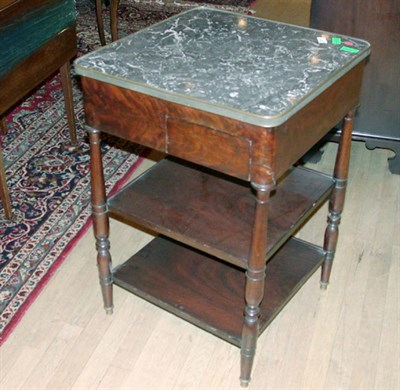 Lot 479 - Directoire Style Marble Top Mahogany...