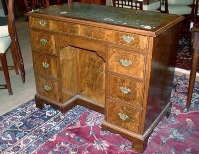 Lot 545 - Georgian Style Leather Inset Mahogany Kneehole...