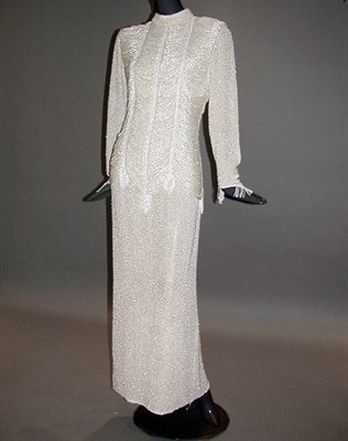 Lot 227 - Swag Beaded Evening Gown Circa 1980 The sheath...