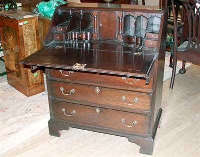 Lot 136 - Georgian Style Mahogany Slant Front Desk