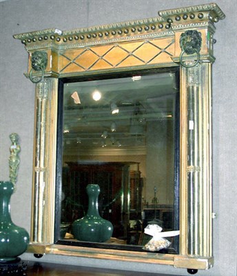 Lot 416 - Regency Style Painted and Parcel Gilt Mirror