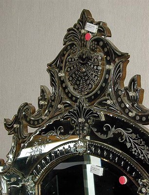 Lot 172 - Venetian Style Mirror Framed Shield-Form Mirror