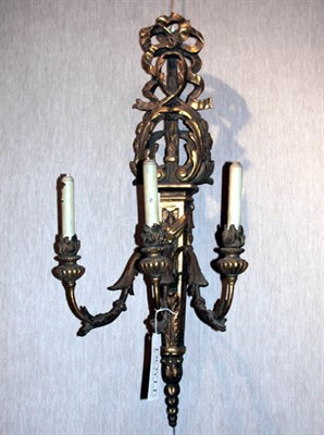 Lot 154 - Pair of Louis XVI Style Gilt-Wood, Metal and...