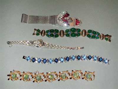 Lot 440 - Group of Boucher and Other Bracelets 1950s/60s...