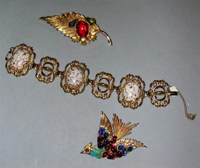 Lot 480 - Schiaparelli and Other Jewelry Items 1950s The...