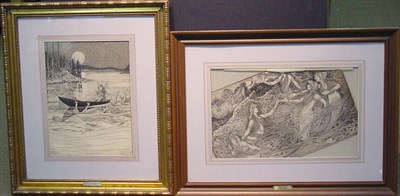 Lot 59 - Louis John Rhead American, 1857-1926 SIRENS...
