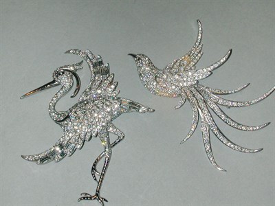 Lot 443 - Two Boucher Rhinestone Brooches 1950s The...