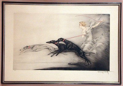 Lot 252 - Louis Icart SPEED (H./C./I. 311) Hand-colored...