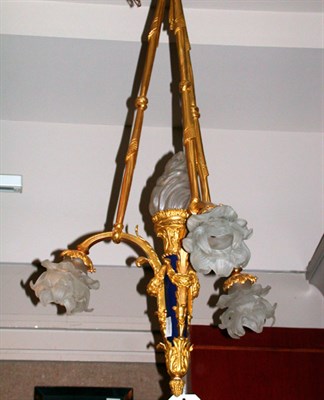 Lot 539 - Art Nouveau Style Gilt-Bronze Four-Light...