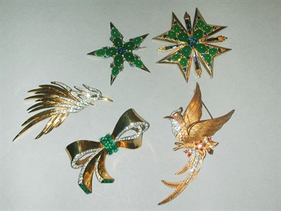 Lot 445 - Group of Five Boucher Pins 1940s/50s Comprisng...