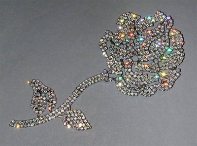 Lot 437 - Pauline Tirgere Pave Rose Brooch 1960s Flat...