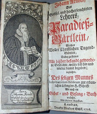 Lot 12 - ARNDT, JOHANN Paradeiss-Gaertlein Frontispiece...