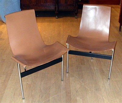 Lot 74 - Set of Four Metal Chairs Designed by William...