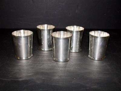 Lot 293 - Miscellaneous Group of Five Silver Mint Julep...