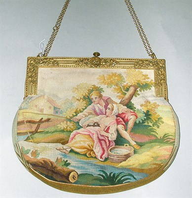 Lot 333 - Aubusson Evening Bag French, 1920s Depicting...