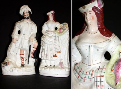 Lot 255 - Two Staffordshire Pottery Figures 19th Century...